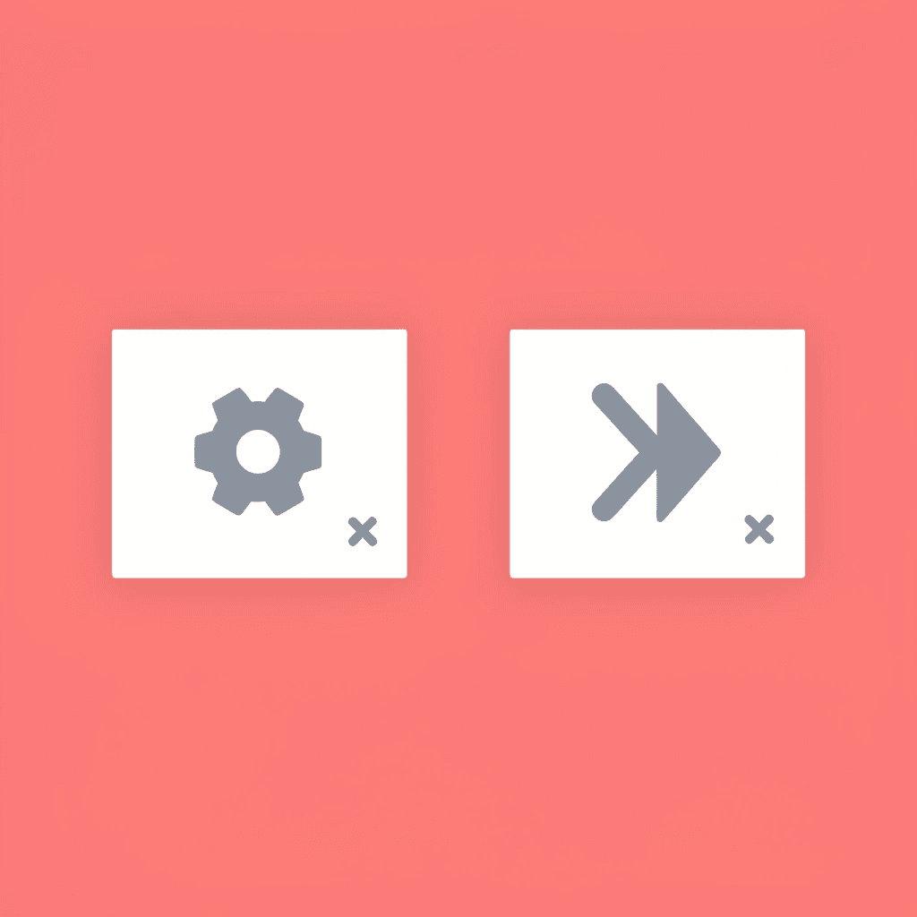 Before and after comparison showing business card design that creates barriers versus one that removes them