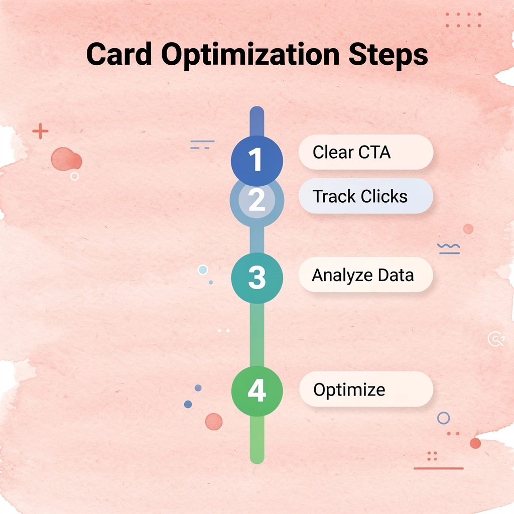 Four-step process for optimizing business cards