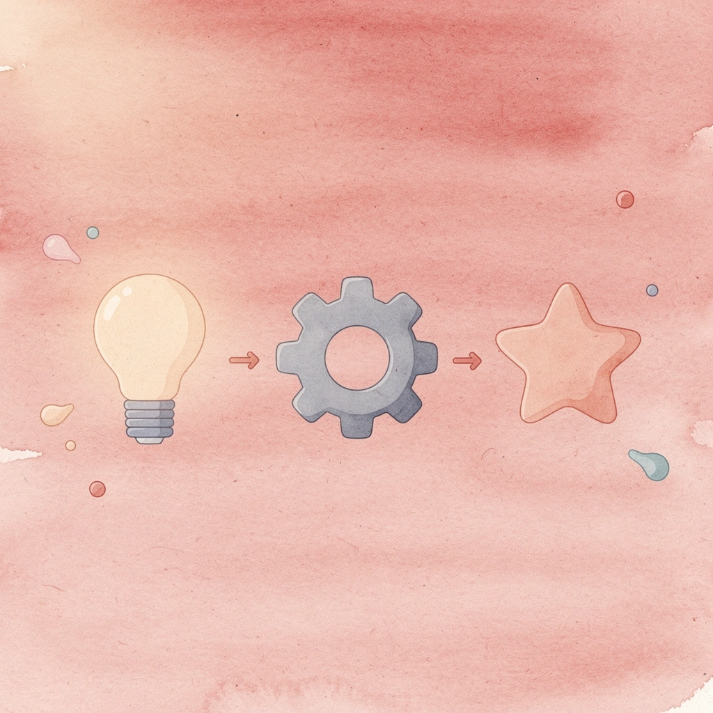 Three icons showing card optimization process