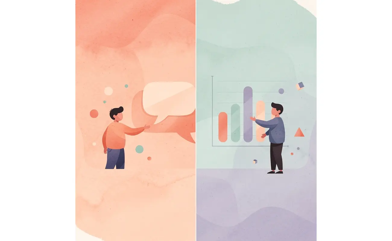 Split scene showing the contrast between social media engagement and real connections