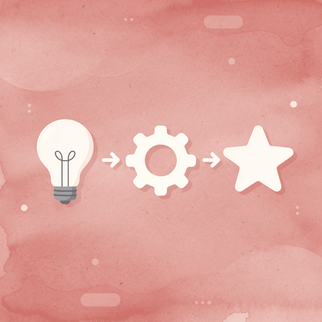 Three icons showing relationship building leading to sustainable growth