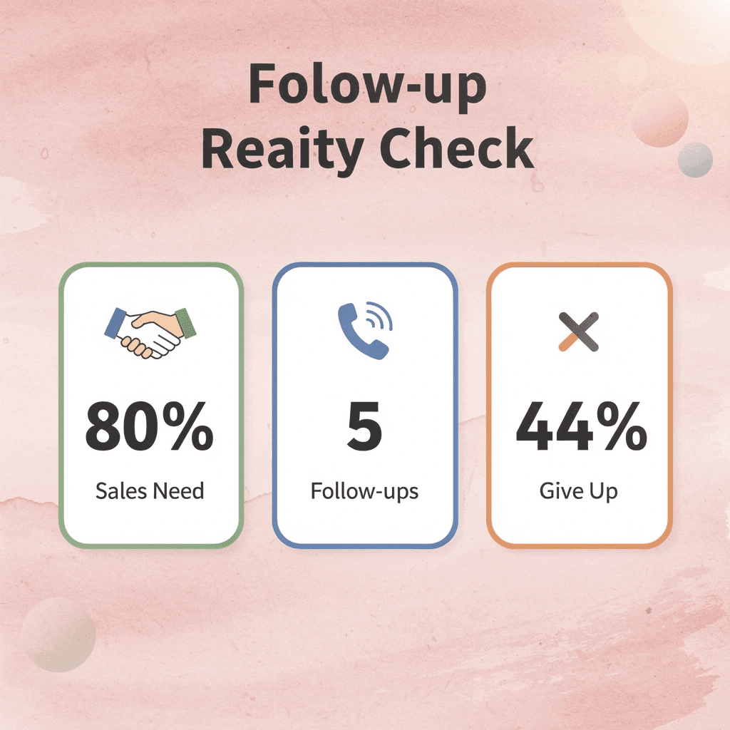 Statistics showing follow-up requirements and failure rates