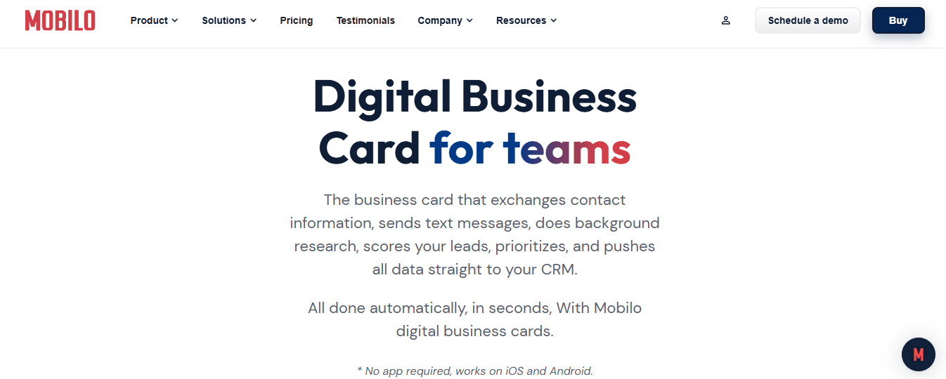 mobilo - Professional Networking Platforms