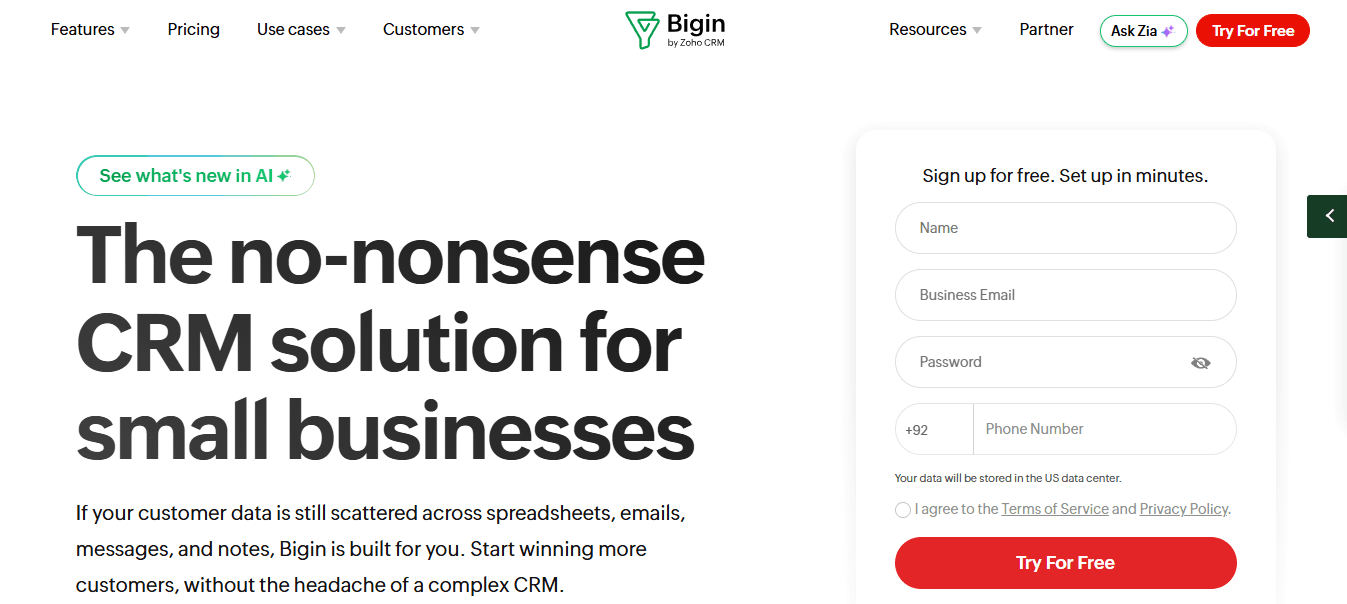 Bigin by Zoho CRM