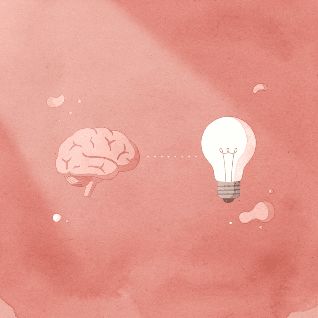 Hand and brain icons connected showing tactile memory link