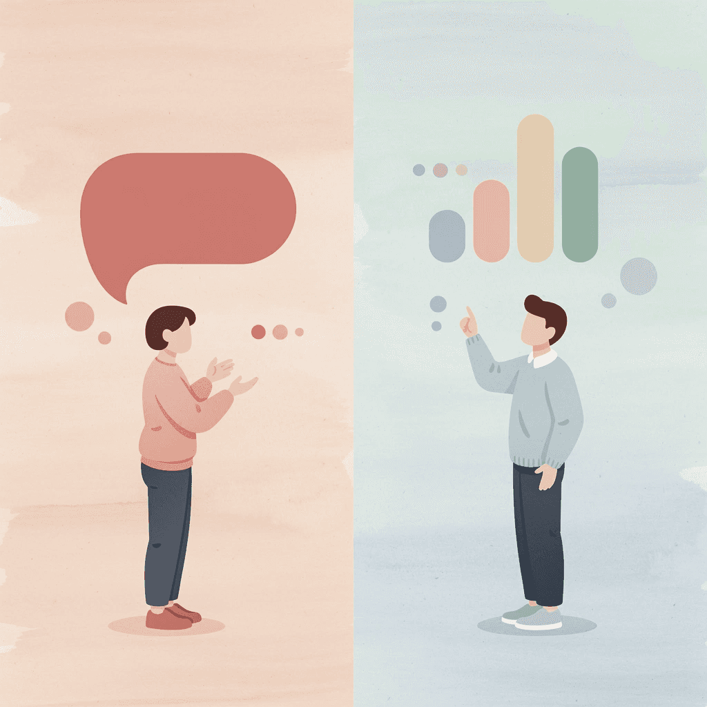 Split scene illustration comparing matte light absorption versus glossy light reflection
