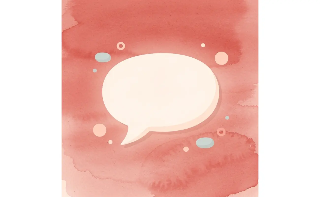 Speech bubble icon representing failed business card communication