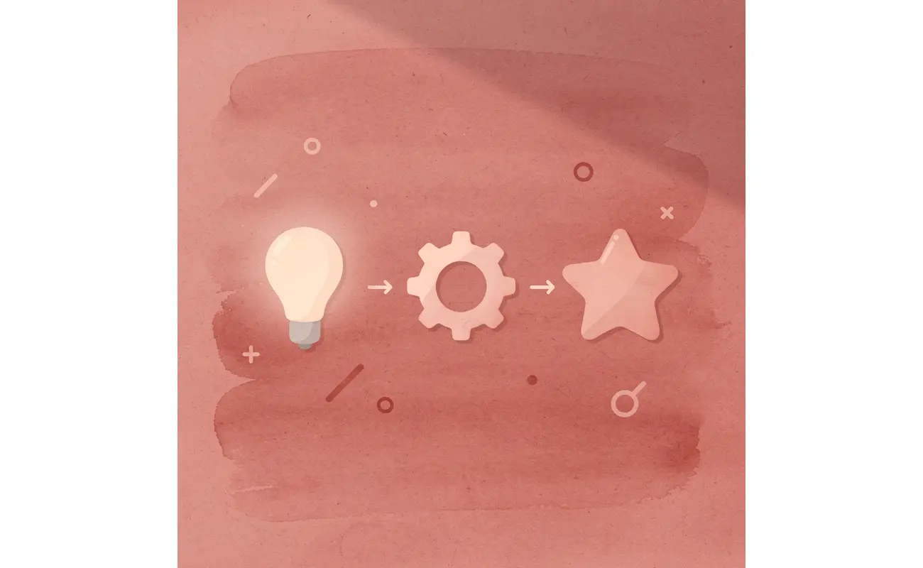 Three icons showing who you are, what you do, and how to contact you