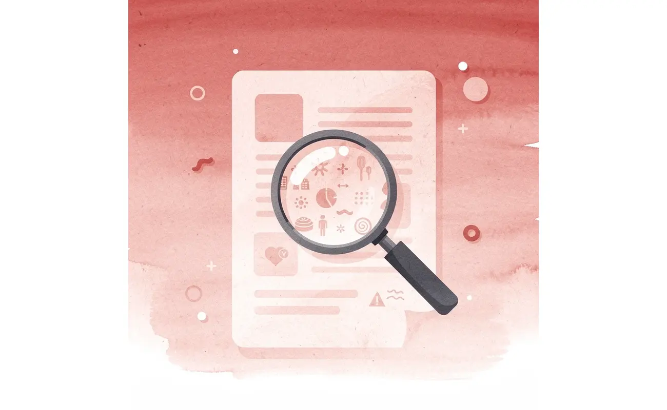  Magnifying glass examining business card details to identify common mistakes