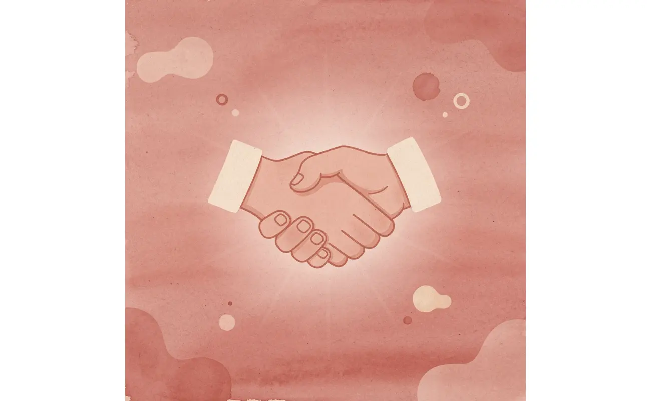 Handshake icon representing professional networking