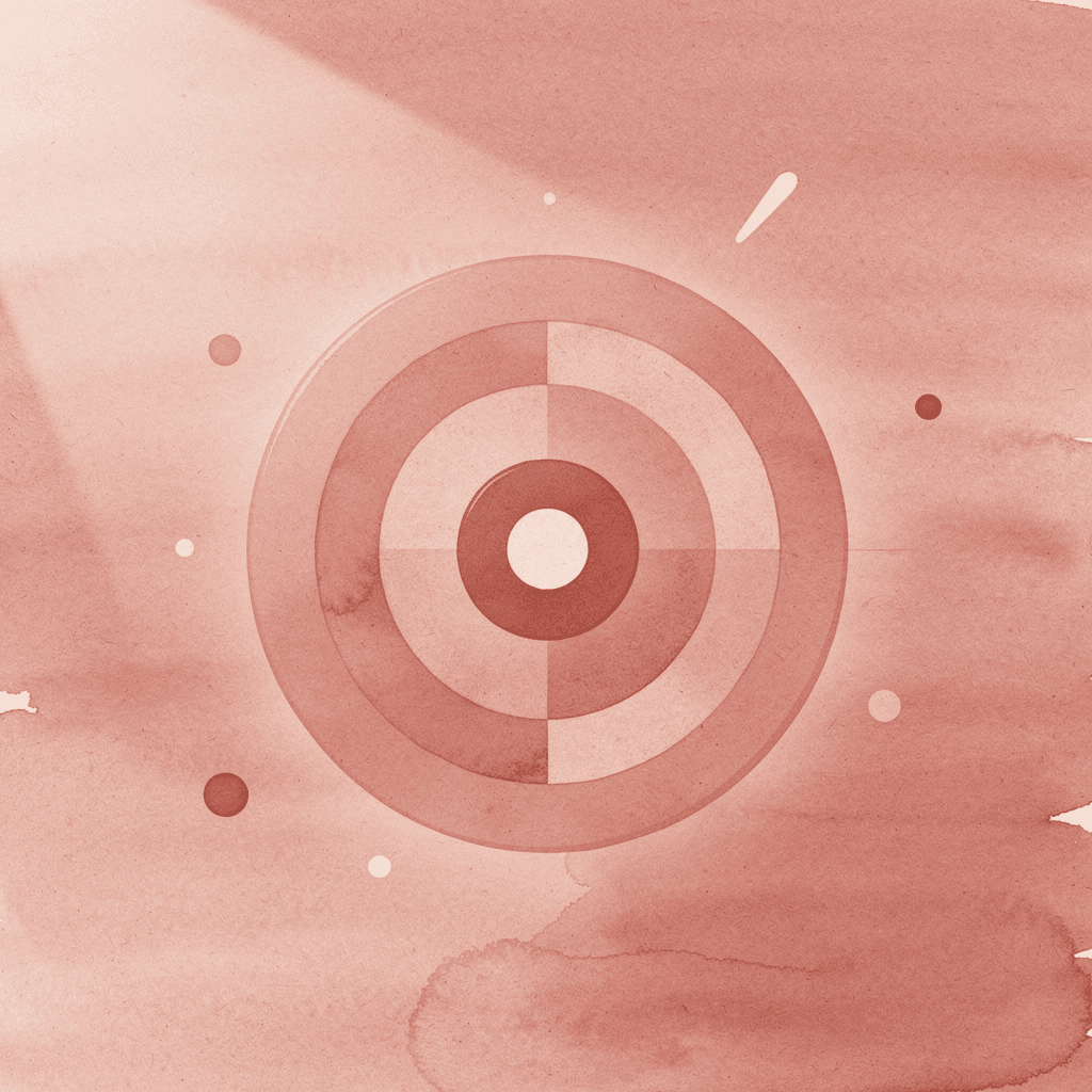 Target icon representing focused social media strategy