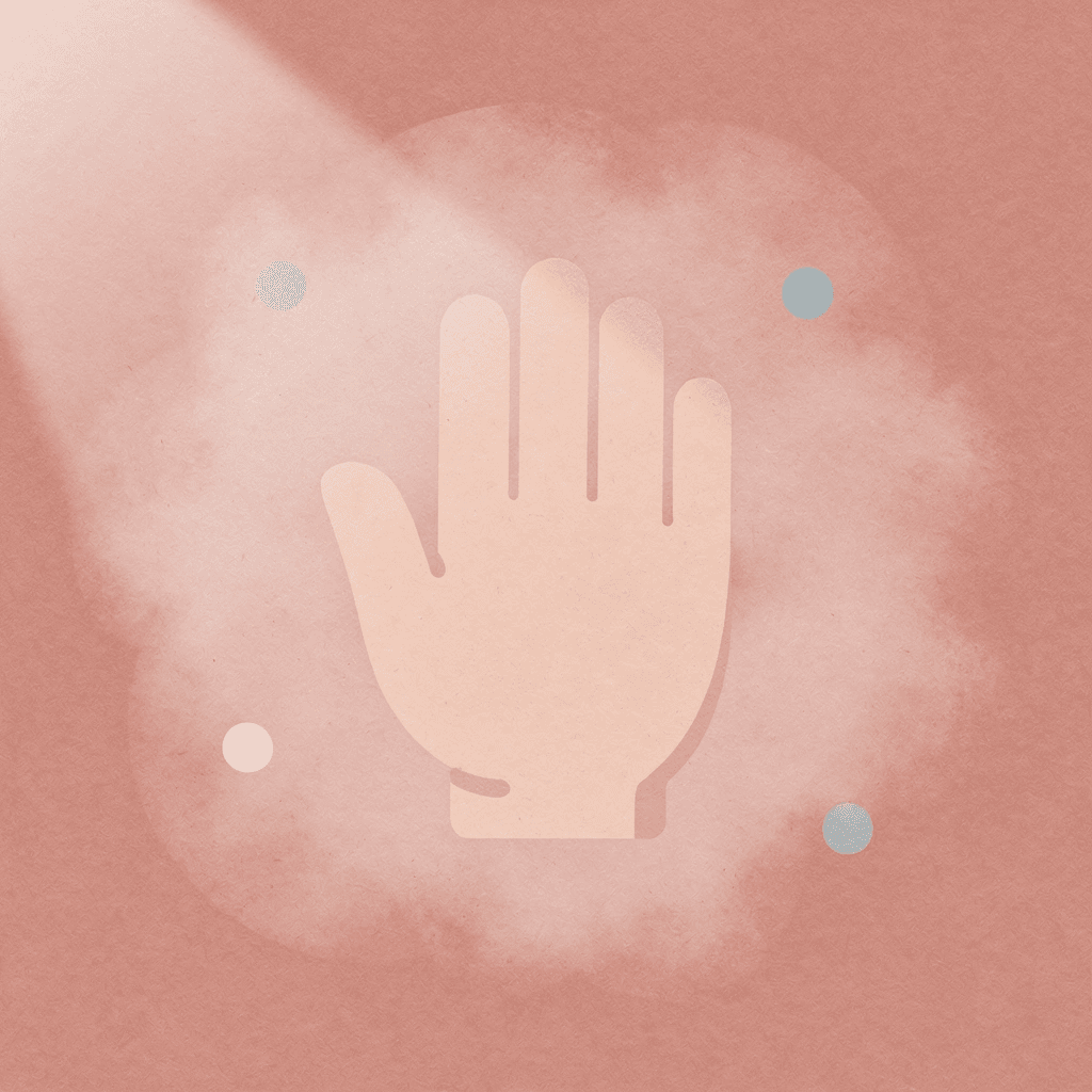 Hand icon representing tactile experience - Business Card Paper Weight