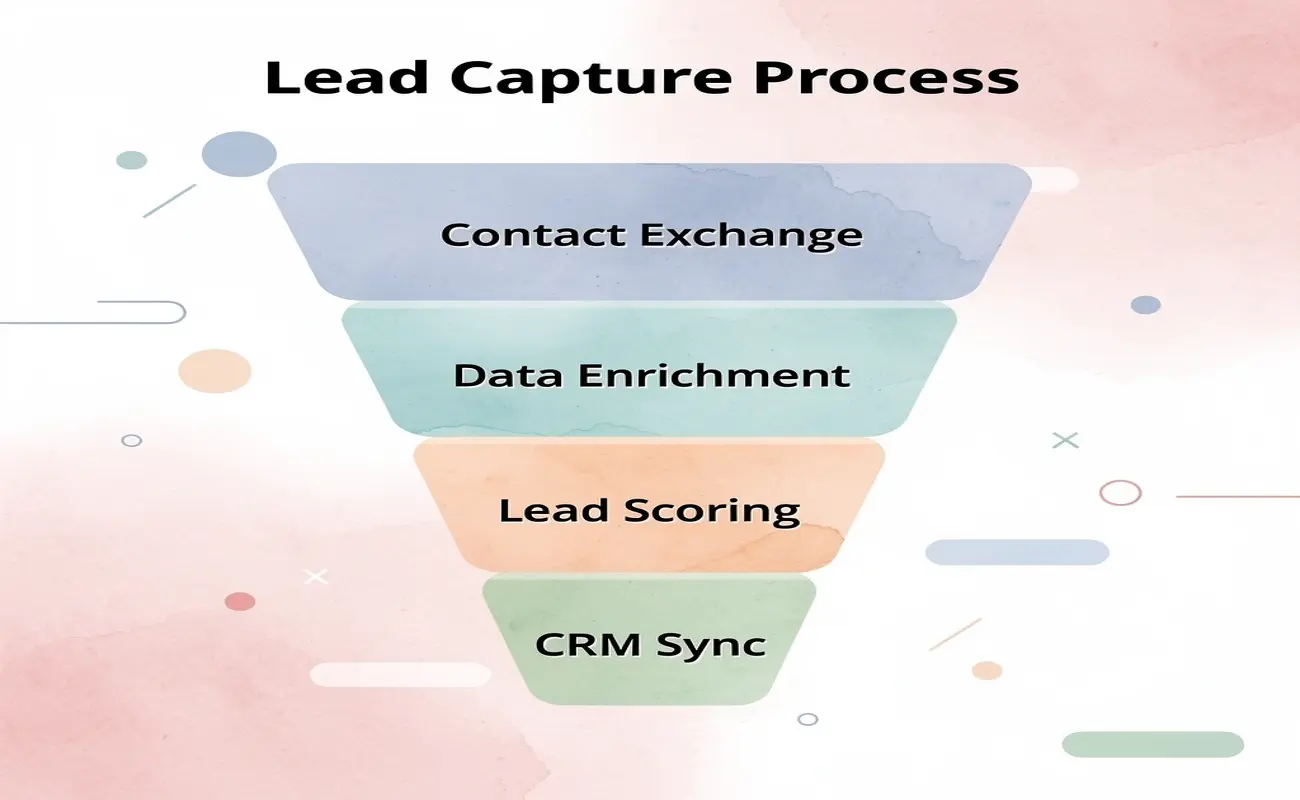 Funnel showing lead capture and qualification process