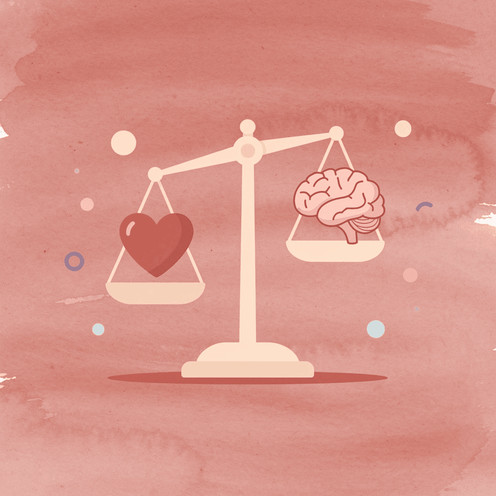  Balance scale showing tradeoff between accessibility and visual clutter
