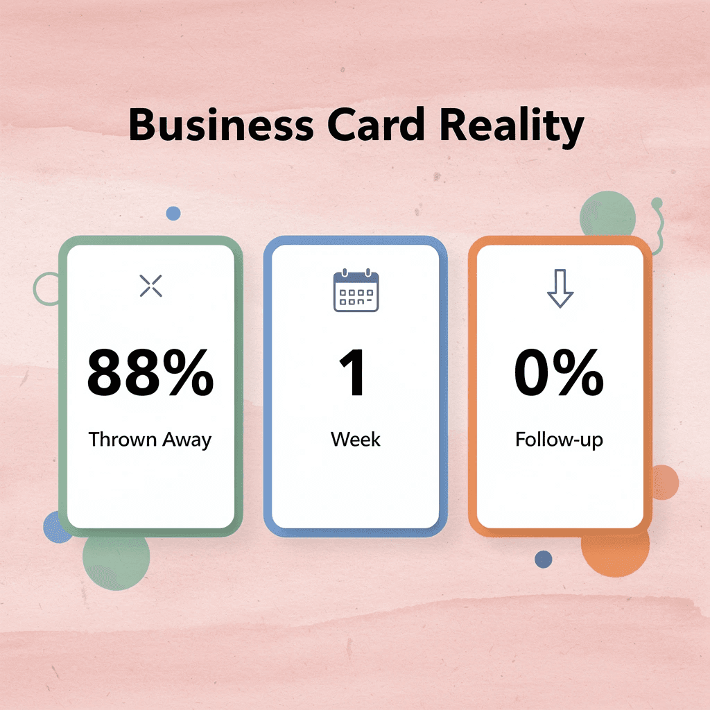  Statistics showing business card failure rates