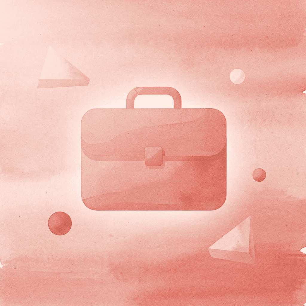 Briefcase icon representing a business card as a professional ambassador