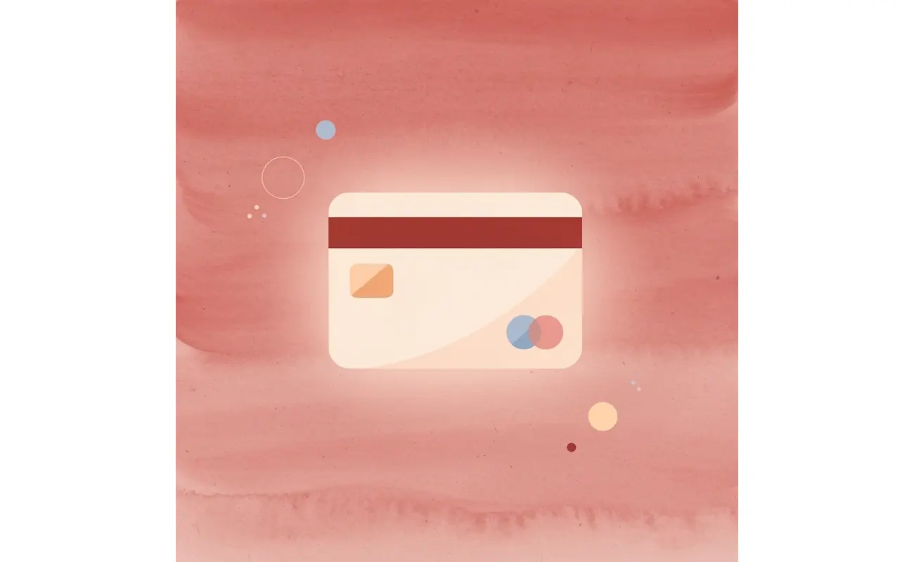 Credit card icon representing a business card as a first trust signal