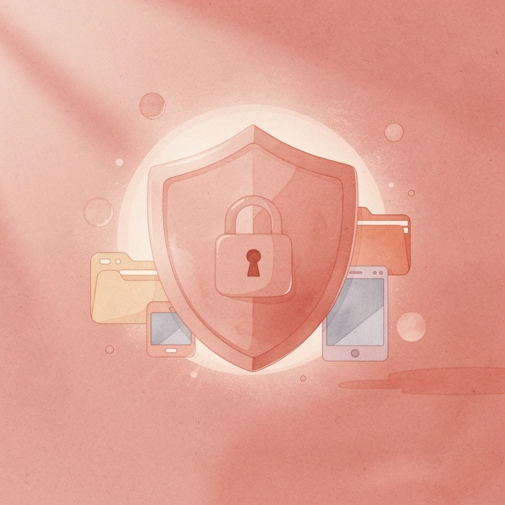 Shield protecting a business card representing brokerage compliance as a foundation