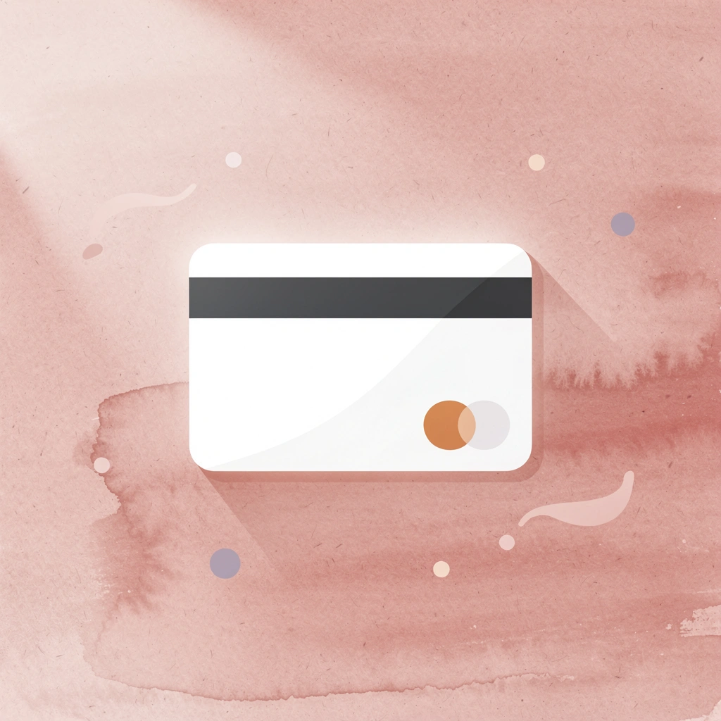 Vertical business card icon with glow effect