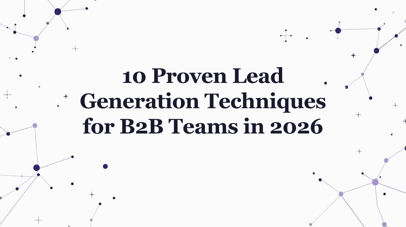 conference lead generation - attendee signal segmentation prioritizing