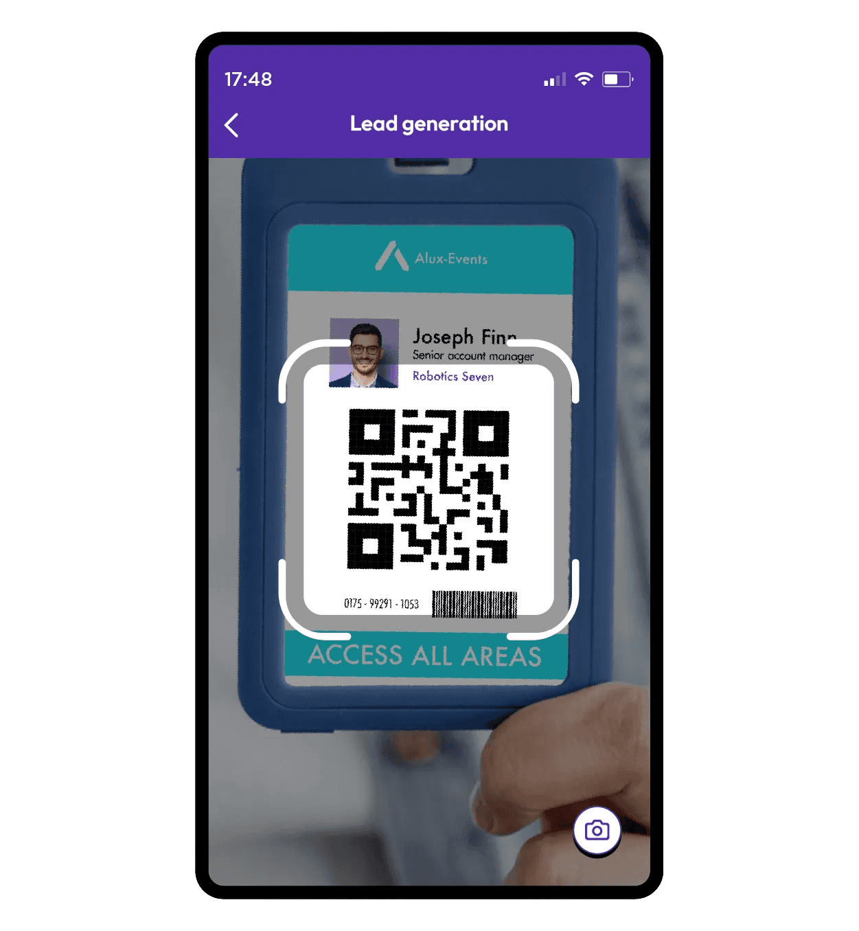 conference lead generation - badge scan retrieval real