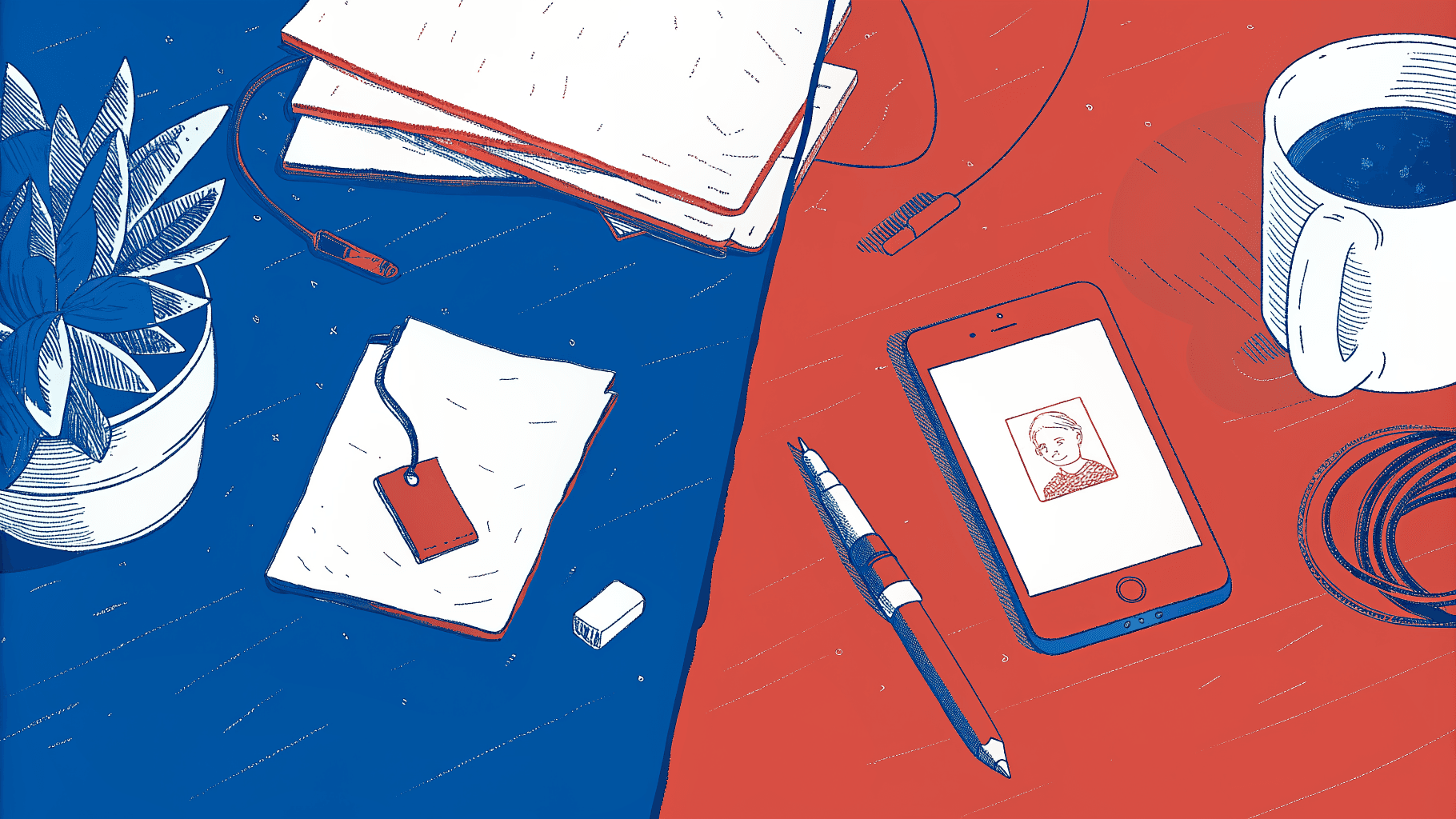 Stack of paper business cards versus a phone capturing leads into a CRM dashboard