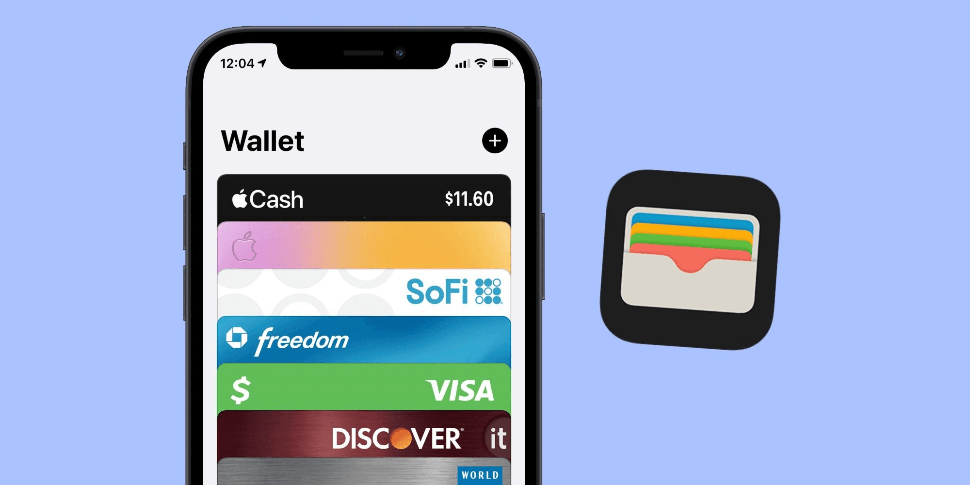 Apple Wallet app showing payment cards - apple wallet business card