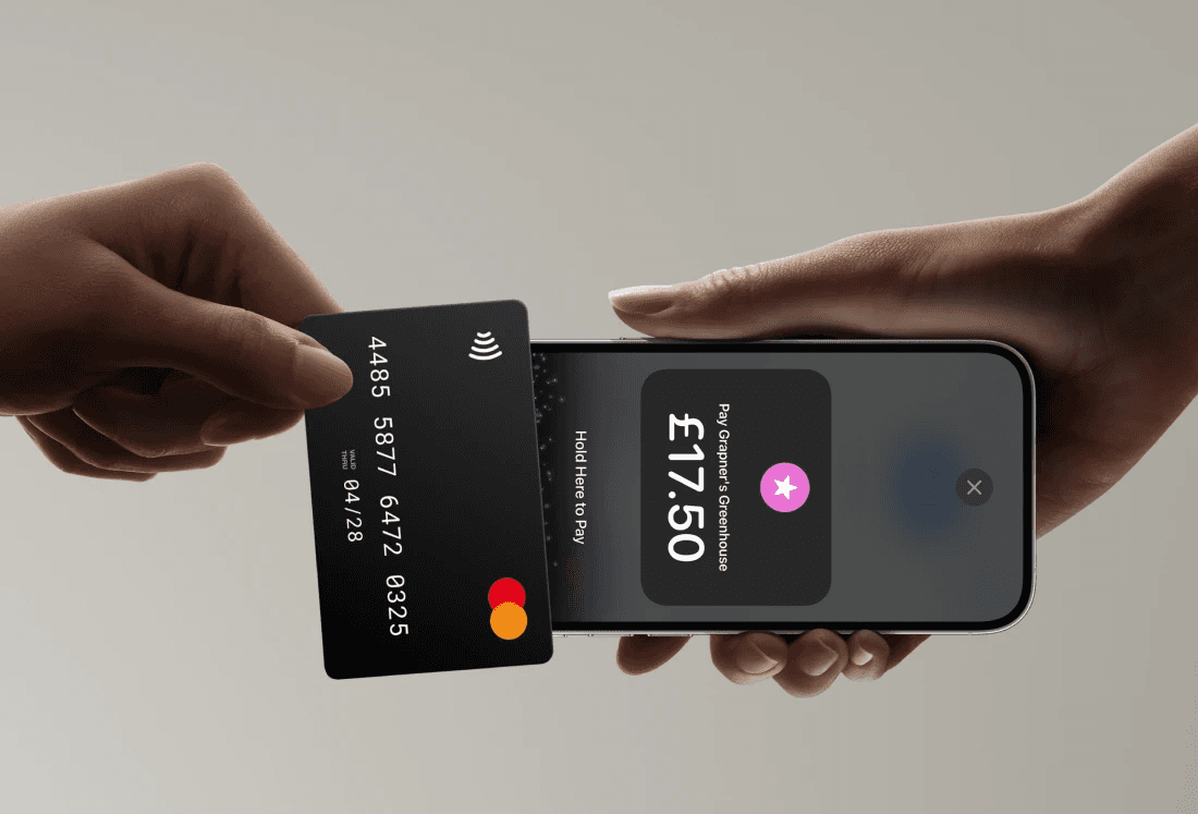 Tapping card on phone to pay -  best business card scanners