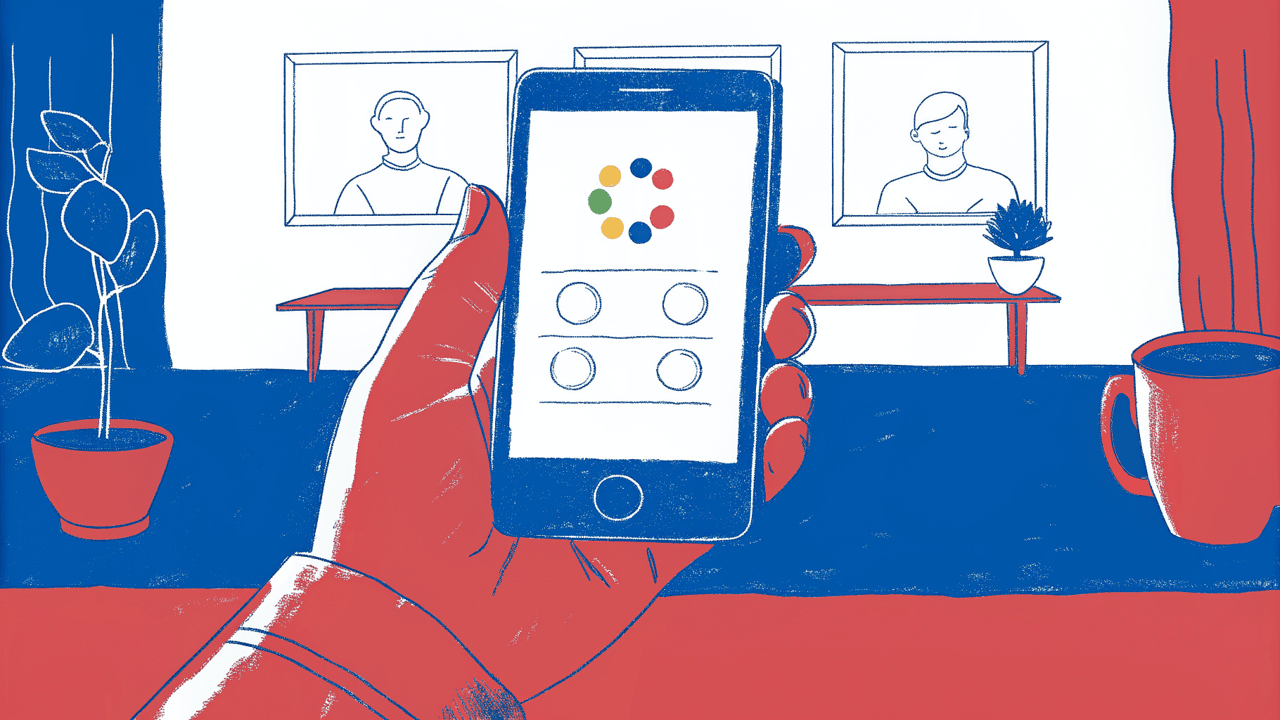 Sales rep scoring a lead on smartphone at trade show booth with live team dashboard