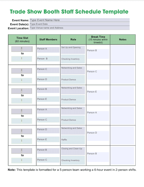 B2B Trade Show Best Practices - schedule meetings before floor