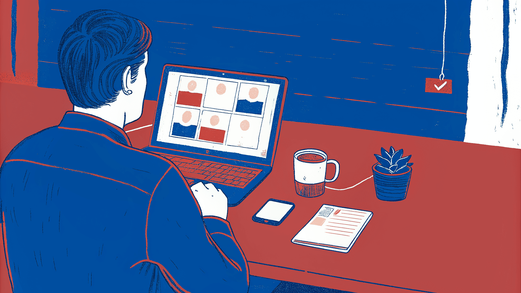 Sales rep setting up CRM pipeline and lead capture workflow before a trade show opens