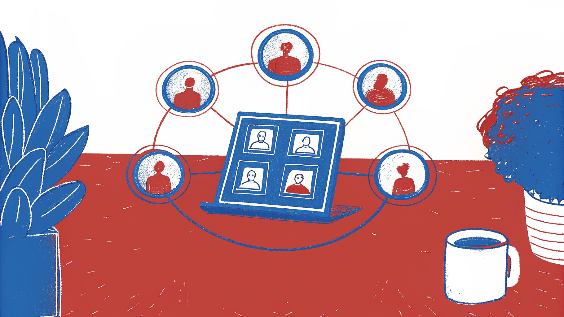 digital business card hub connecting five online conference networking channels into one