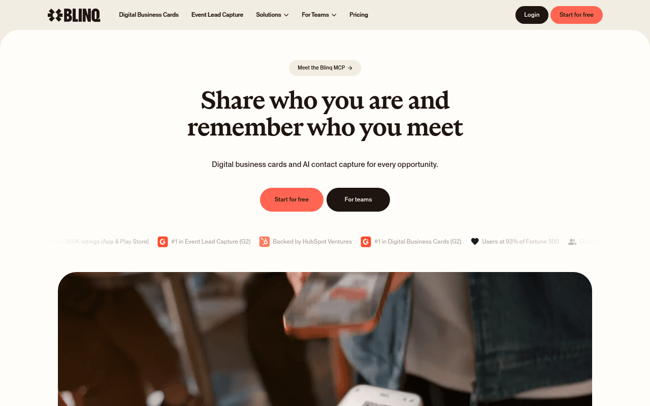 best digital business cards - blinq individual professionals who