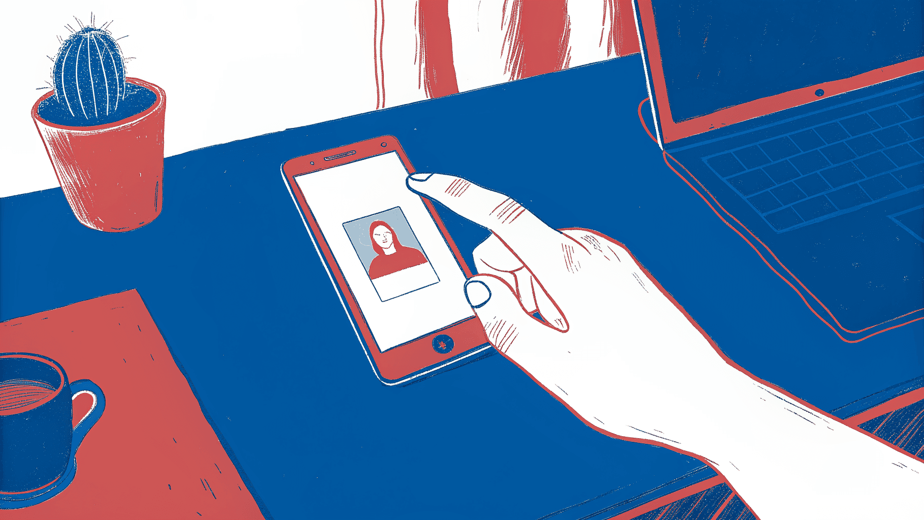 NFC card tap flowing through lead form into CRM record on a tidy desk