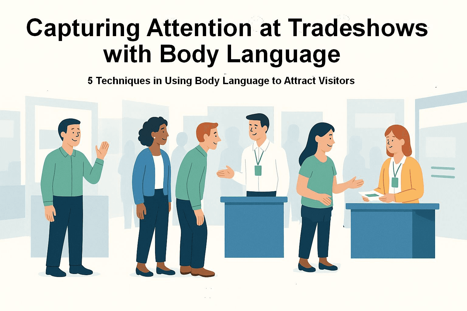 Trade Show Sales Tips - use open body language