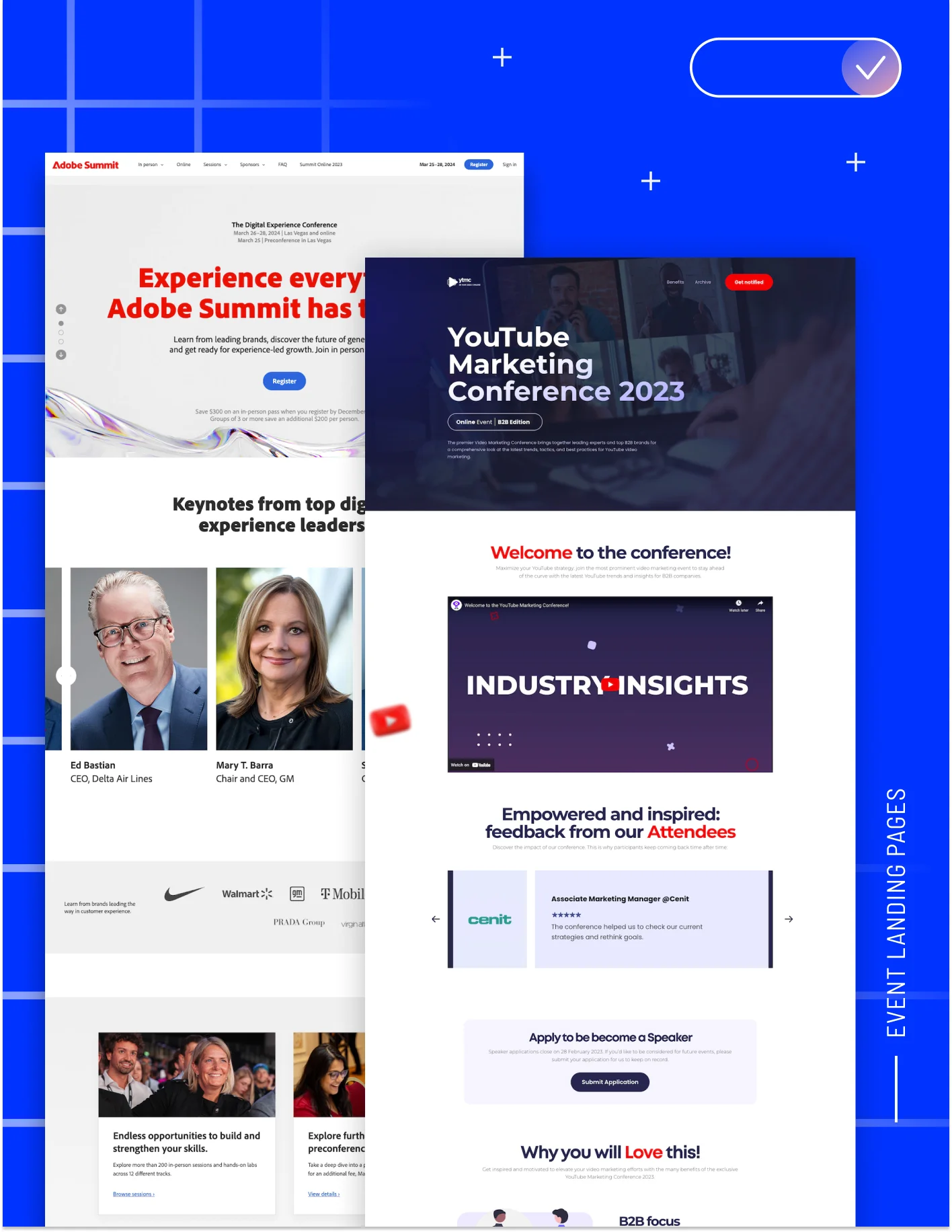 B2B Trade Show Marketing - launch dedicated event landing