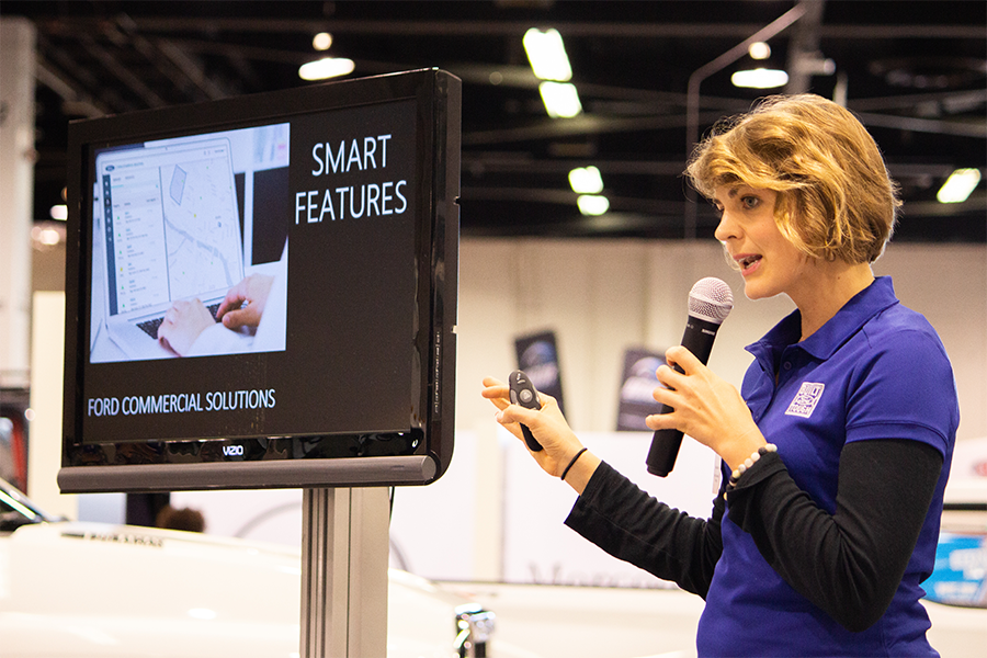 B2B Trade Show Marketing - live product demo theater