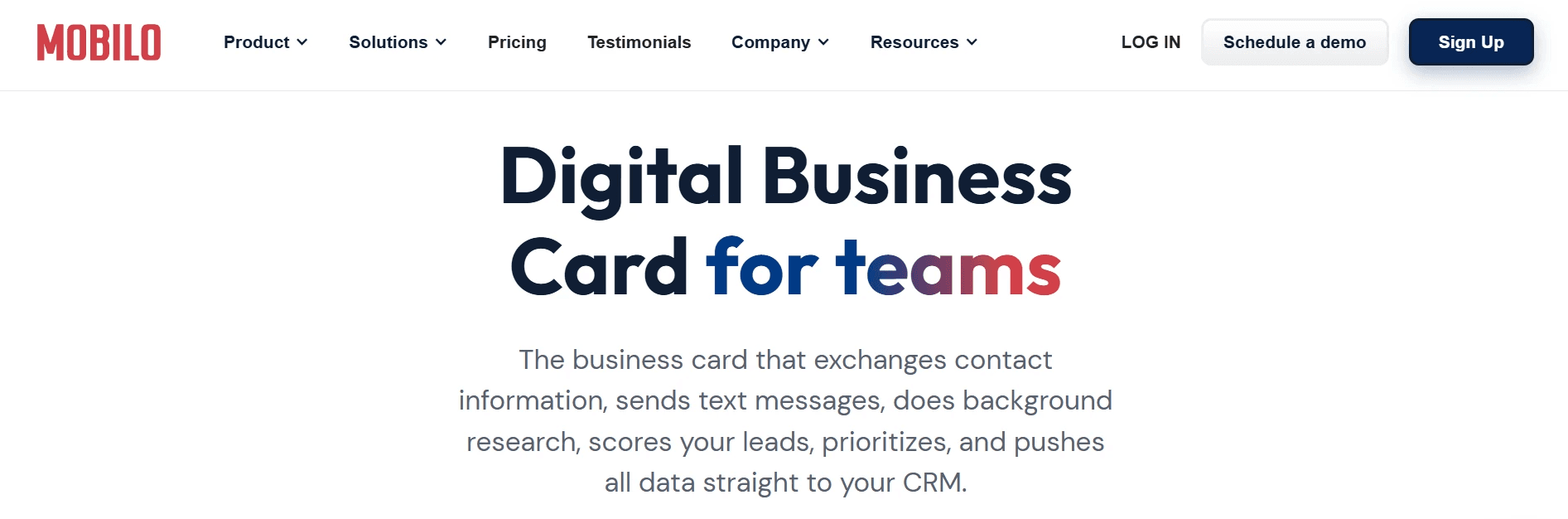 Mobilo Card