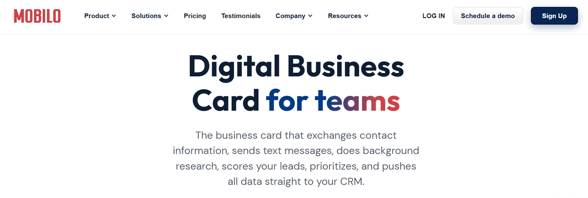 Mobilo Card