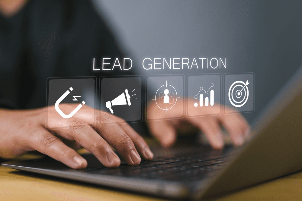 Digital lead generation marketing strategy concept - Trade Show Lead Generation Ideas