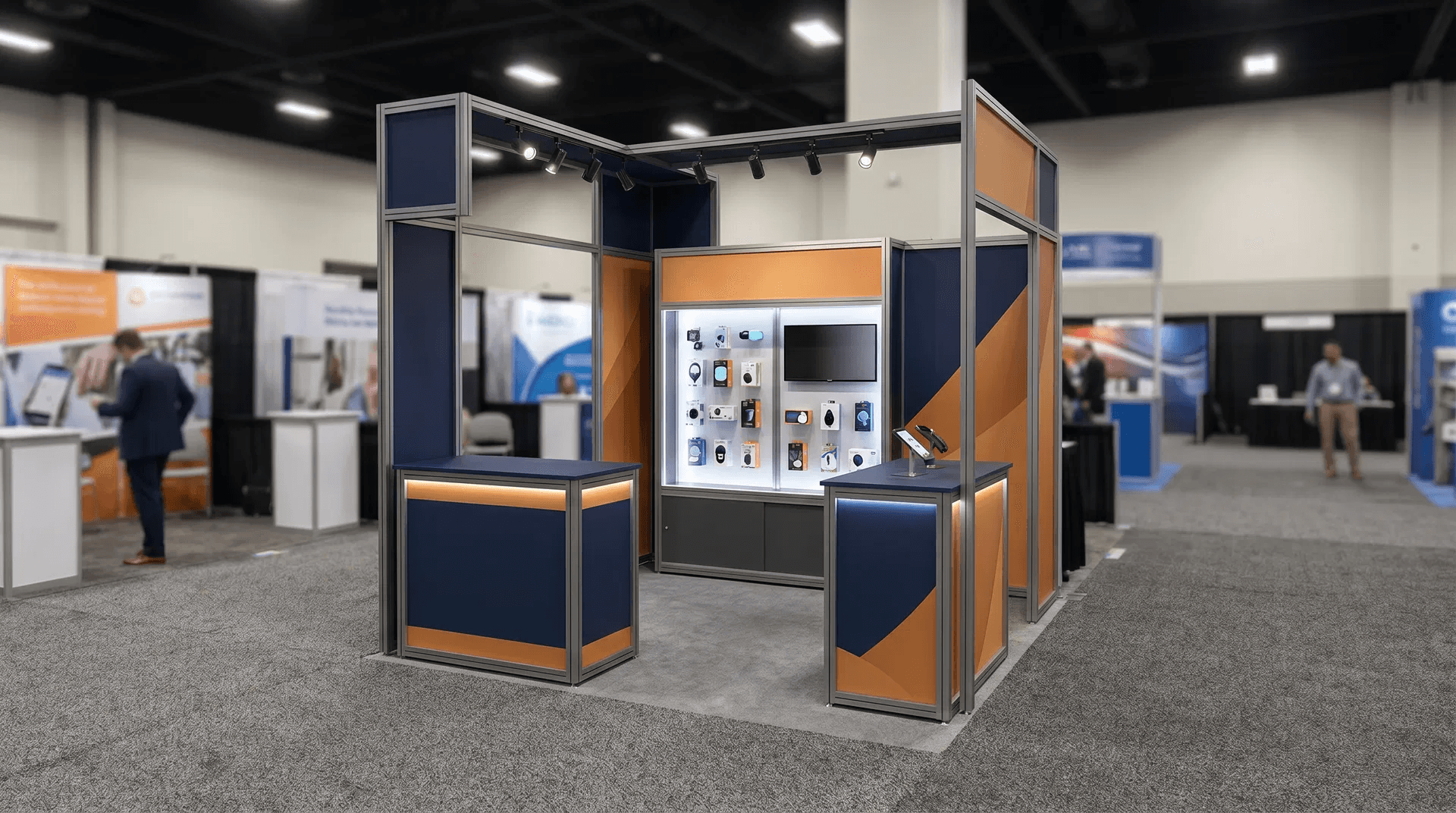 Modern exhibition booth display - Trade Show Lead Generation Ideas