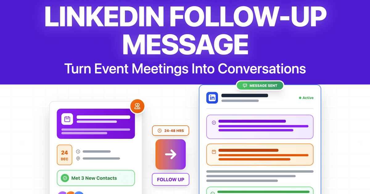 Post-Trade Show Marketing Strategies - use linkedin connection requests