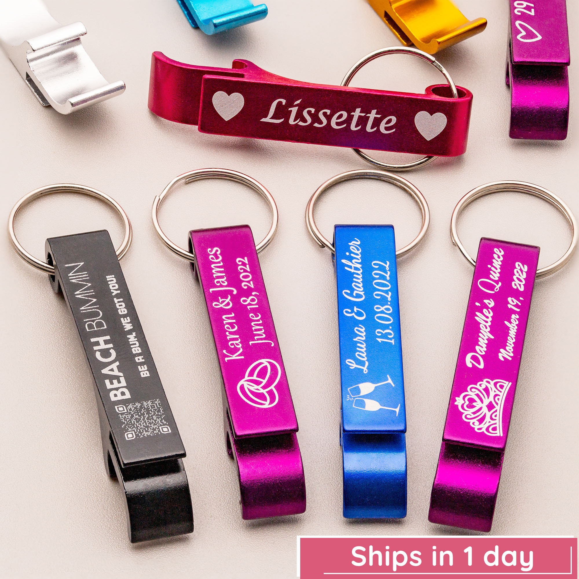 Best Trade Show Giveaways - keychain bottle opener qr