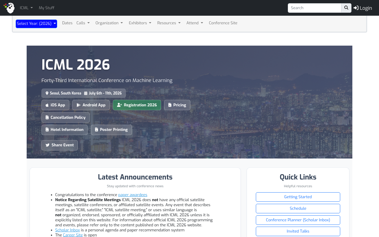 Best Tech Conferences for Networking - icml 2026 cross disciplinary