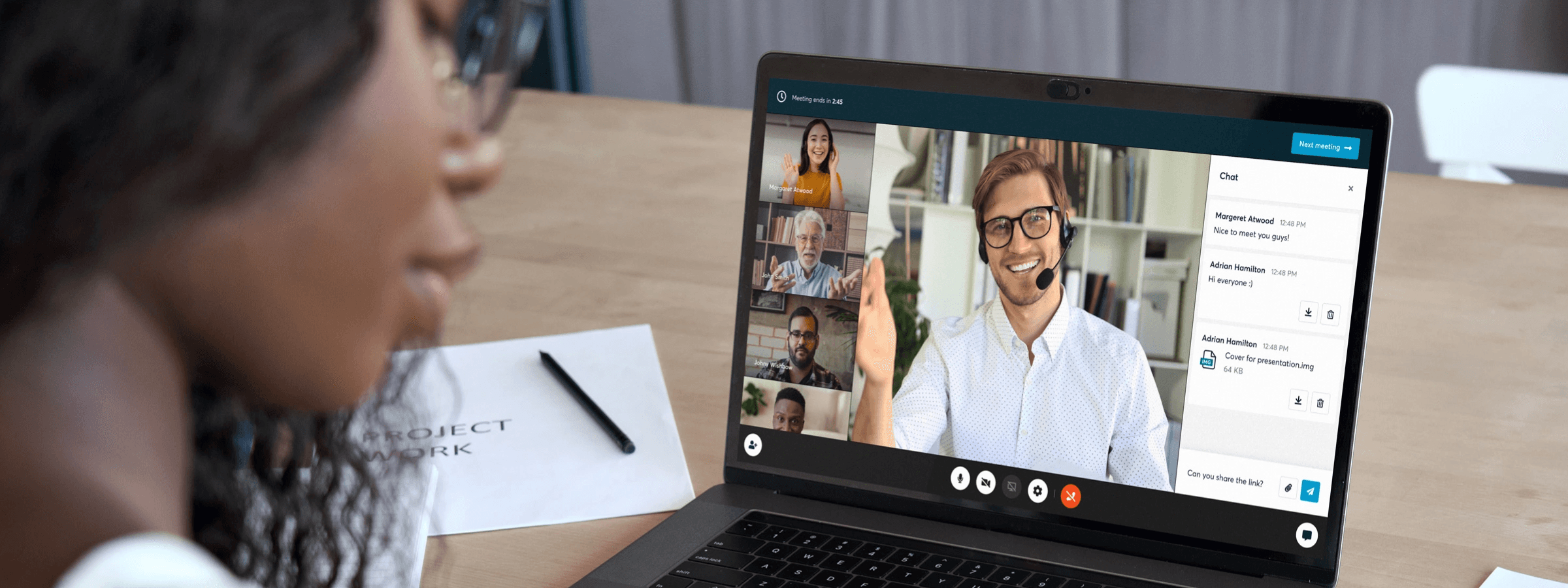 Woman attending online video meeting -  Networking Activity Ideas for Conferences