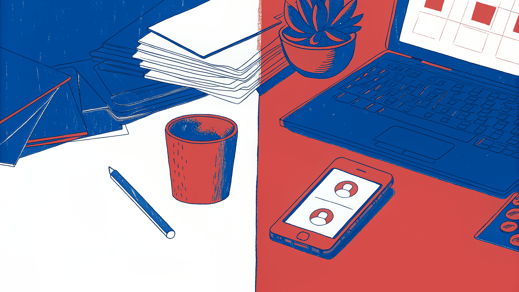 paper business cards piling up versus a phone instantly syncing digital contacts into a pipeline