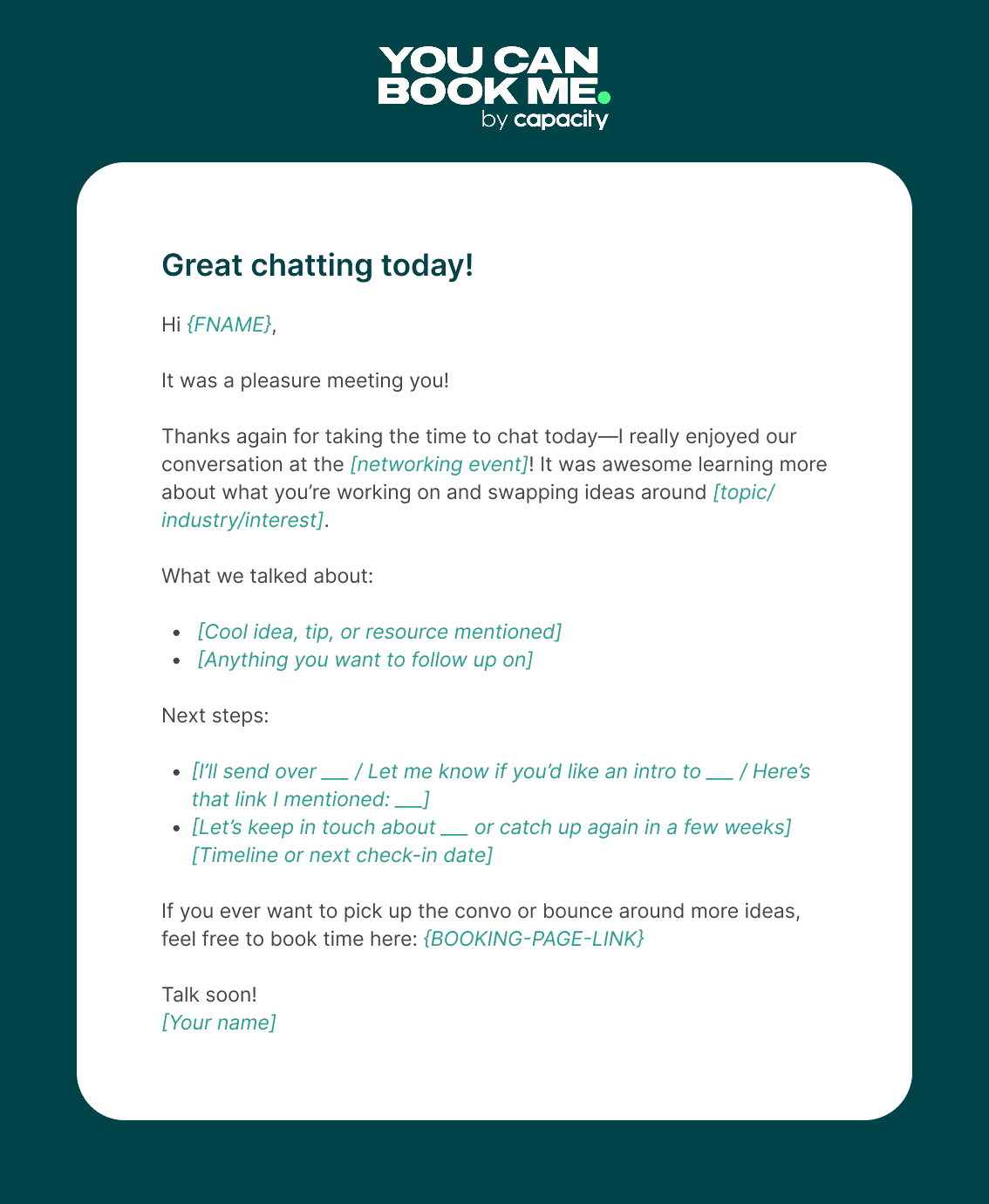Trade Show Follow Up Email Examples - event recap sharing highlights