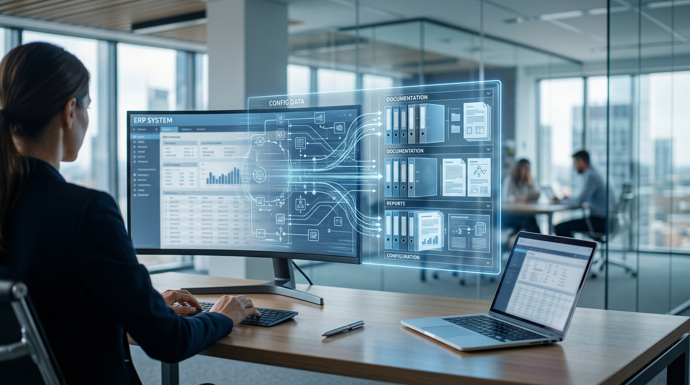 KI-Agent liest die Setup-Konfiguration aus Dynamics 365 F&SCM aus und erzeugt daraus strukturierte Dokumentation