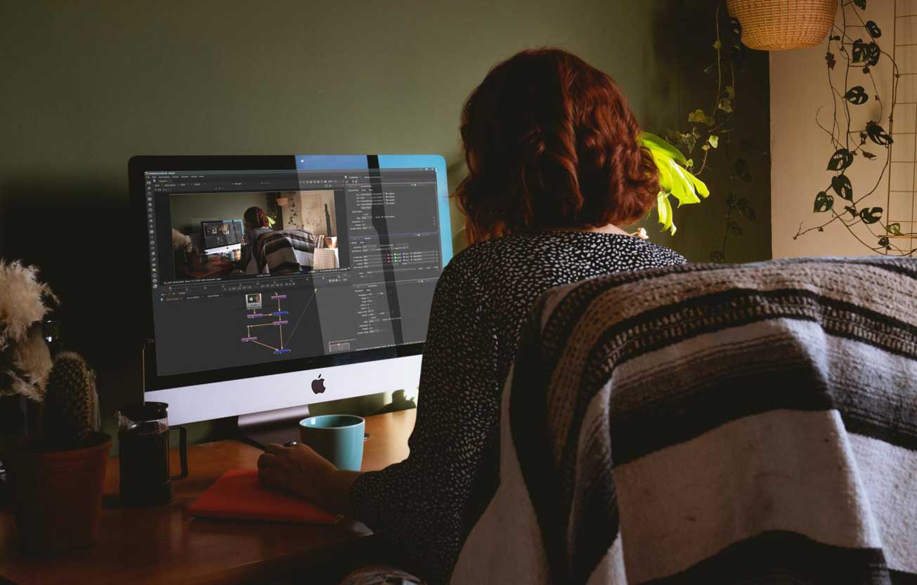 VFX artist working from home