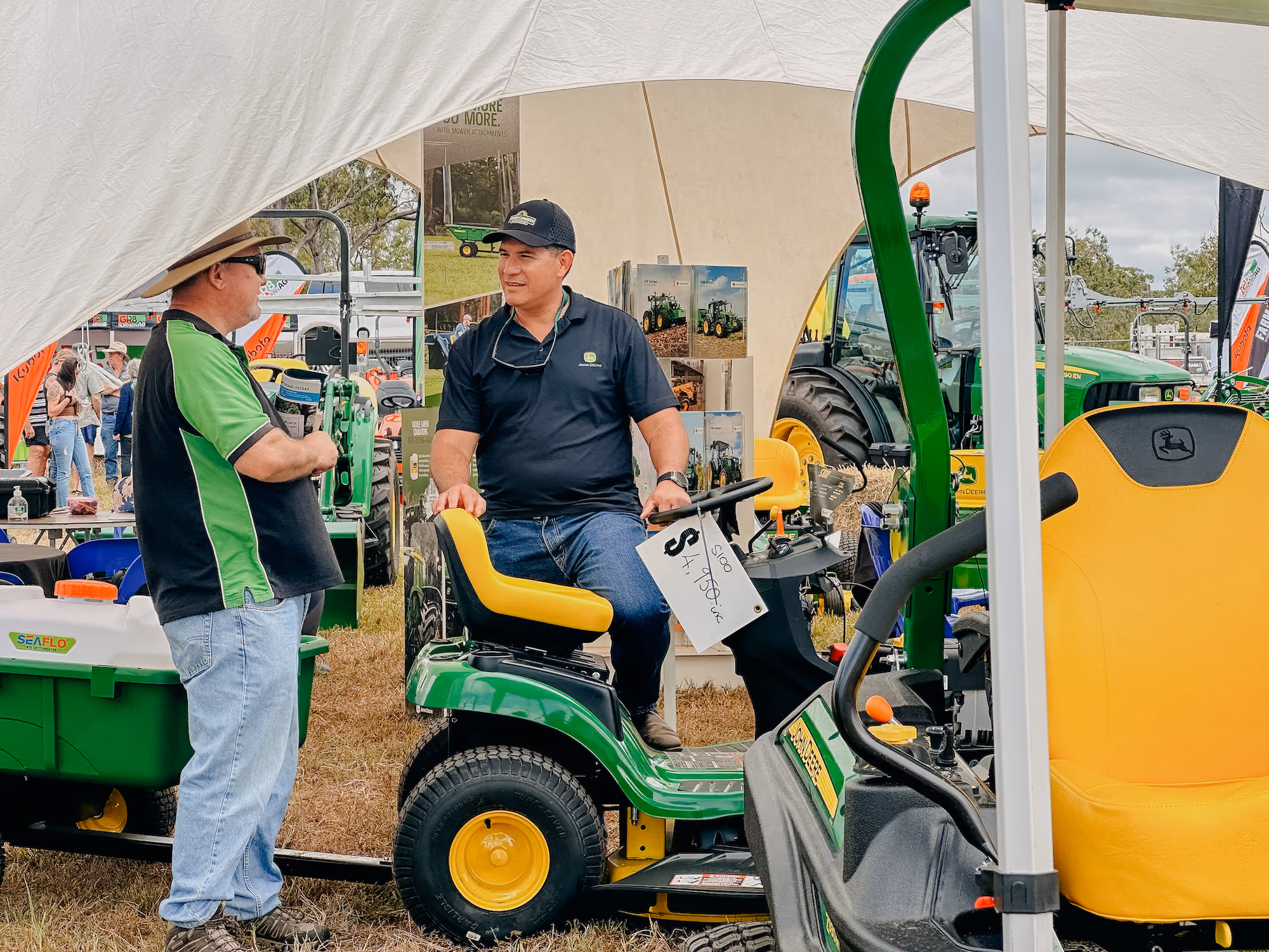 Honeycombes Salesperson Marvin talking to a customer